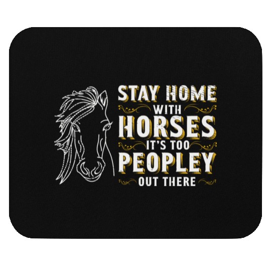Horse Riding Equestrian Horses Lover Pony Design Mouse Pads