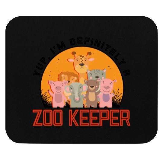 Zookeeper Wildlife Zookeeping Nature Zoo Animal Mouse Pads