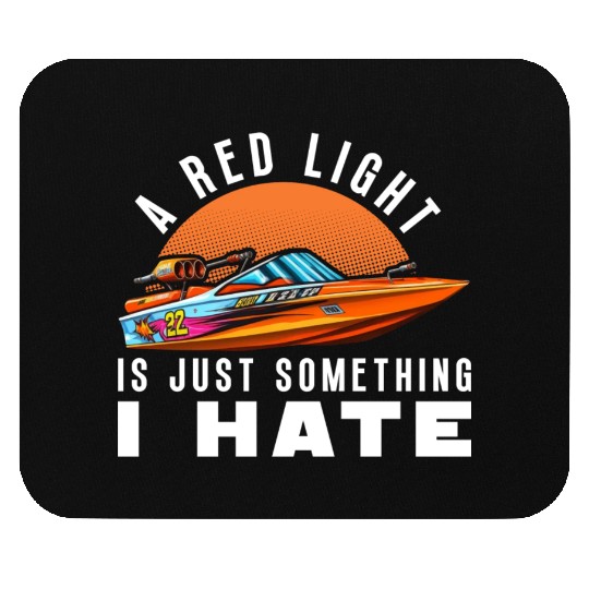 Drag Boat Racing Racer Speed Boat Driver Mouse Pads