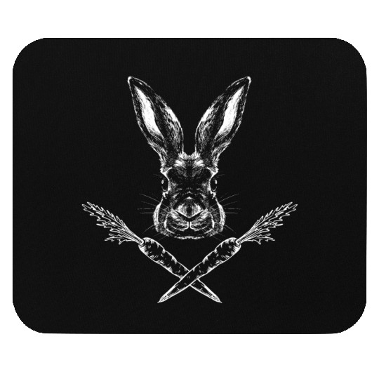 Jolly Roger Easter Funny Bunny Apparel for Egg Mouse Pads