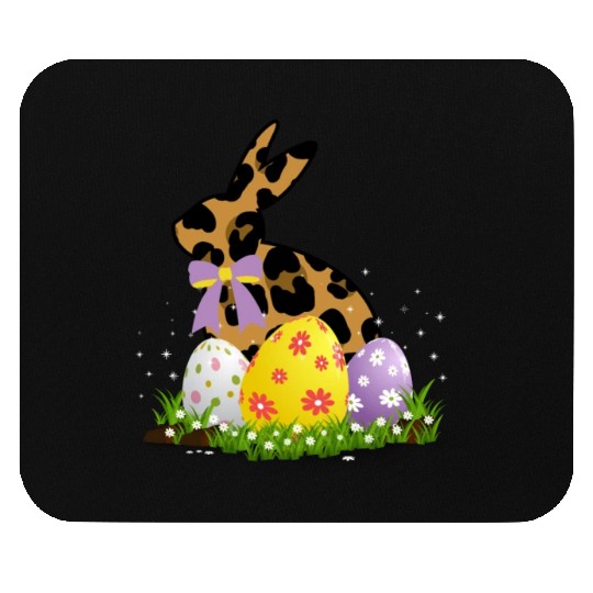 Easter Bunny Leopard Easter egg Rabbit Easter Day Mouse Pads