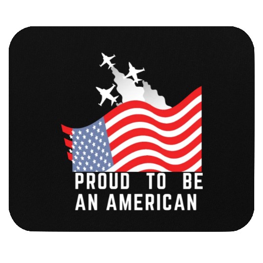 Wings of Liberty: Red, White, and Blue Plane Mouse Pads