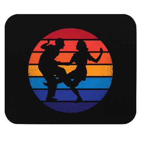 Retro Dance Boogie Woogie Swing Dancing Mouse Pads