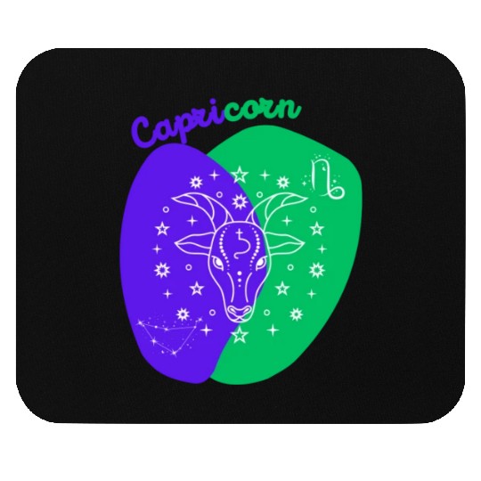 Cosmic Climb A Minimalist Capricorn Design Mouse Pads