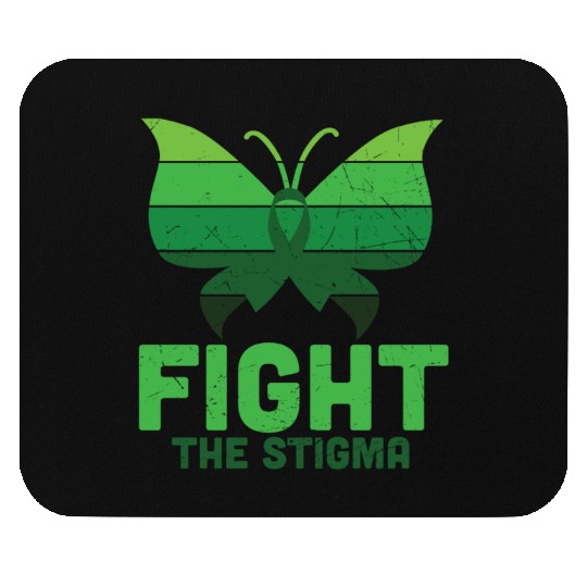 Fight The Stigma Butterfly Mental Health Mouse Pads