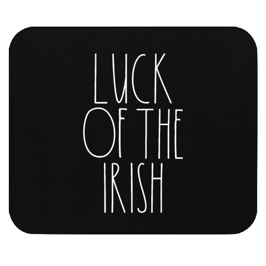 Luck of the Irish White Rae Dunn Inspired Decor Mouse Pads