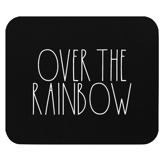 Over the Rainbow White Rae Dunn Inspired Decor Mouse Pads