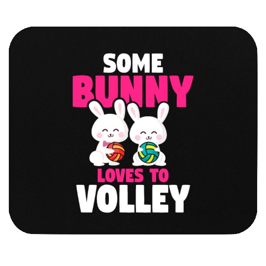 Easter Volleyball Bunny Holiday Rabbit Sport Mouse Pads
