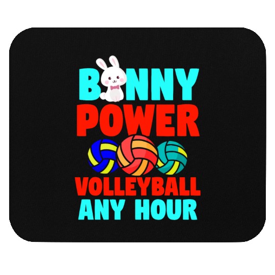 Easter Volleyball Bunny Holiday Rabbit Sport Mouse Pads