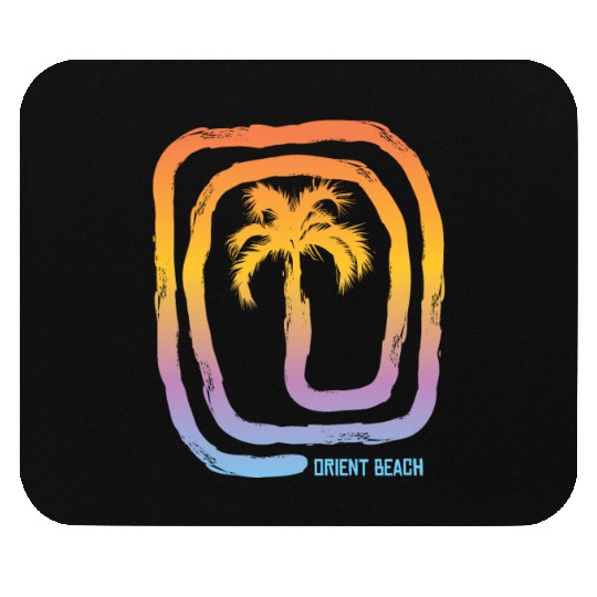 Cool Orient Beach Saint Martin Palm Tree Souvenir Mouse Pads