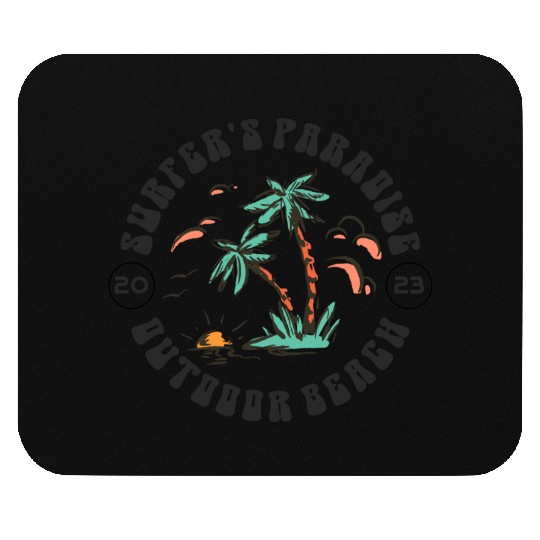 Surfer's Paradise Outdoor Beach 2023 Mouse Pads