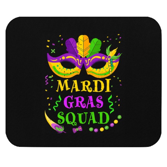 It s Mardi Gras Y all with mask and fleur de lis Mouse Pads