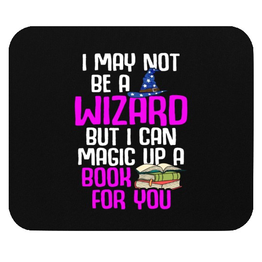 Librarian Bookworm Book Nerd Reading Library Mouse Pads