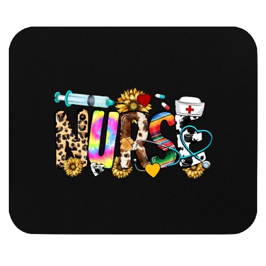 Registered Nurse Nursing School Nurse Week Leopard Mouse Pads