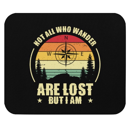 Hiking Camping Mountain Hiker Mouse Pads