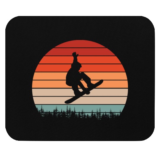 Snowboarder Winter sports Fun Present Mouse Pads