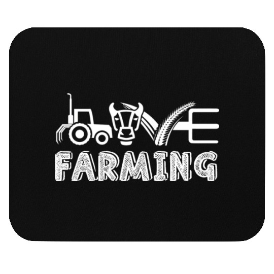 Funny Famer Farming Gifts Cow Lover Mouse Pads