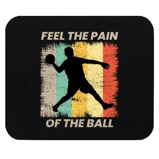 Dodgeball Player Coach Team Sports Vintage Retro Mouse Pads