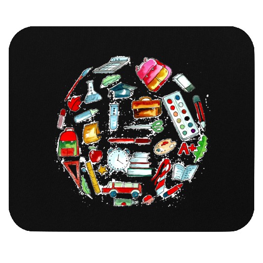 Back To School Realistic Object Mouse Pads
