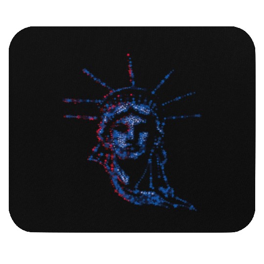 Statue Of Liberty 4th Of July American US Flag Mouse Pads