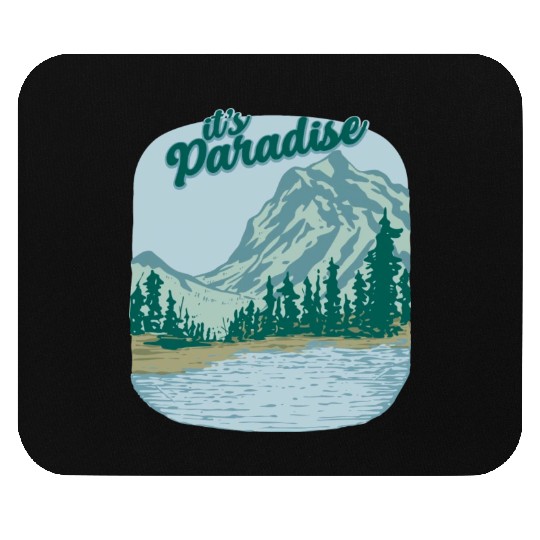 Mountain Landscape Paradise Mouse Pads