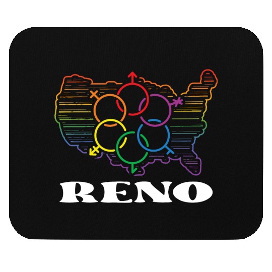 Reno Pride Month Pride Flag LGBT Community LGBTQ F Mouse Pads
