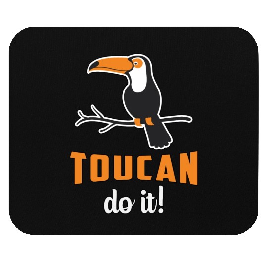 Toucan Do It Bird Watcher Watching Retro Toucans Mouse Pads