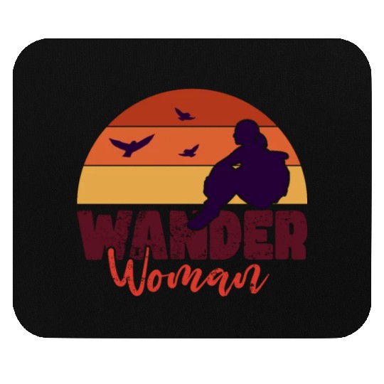 Wander Women in the nature Mouse Pads