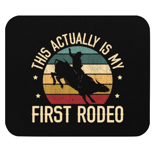 Bull Rider Bull Riding Western Rodeo Cowboy Lover Mouse Pads