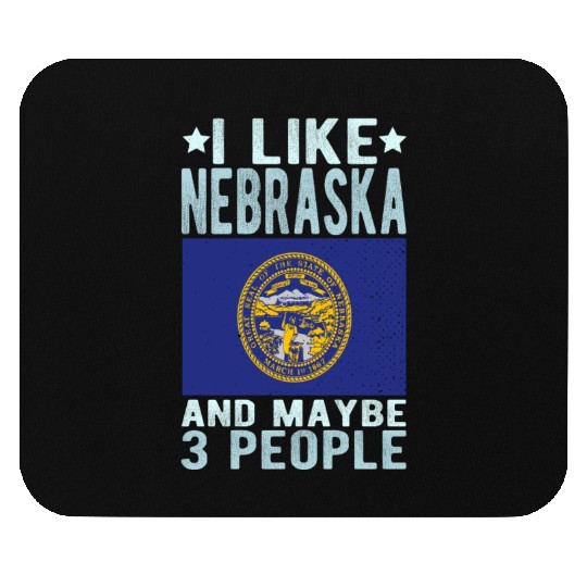 Nebraska Flag US State Mouse Pads