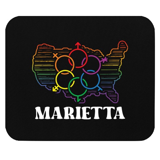 Marietta Pride Month Pride Flag LGBT Community LGB Mouse Pads
