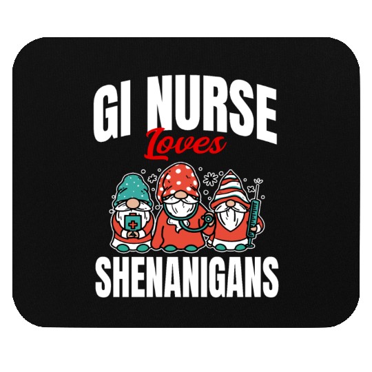Funny Gi Nurse Loves Shenanigans Irish St. Mouse Pads