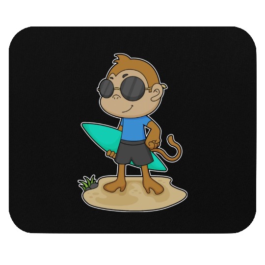 Monkey Surfer Surfboard Mouse Pads