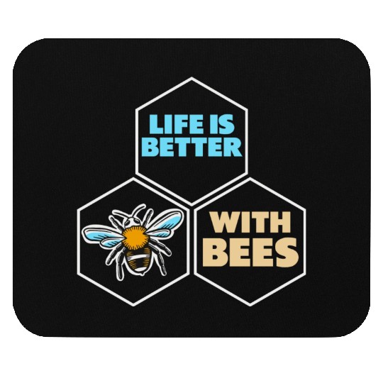 Beekeeper Bees Insects Flowers Bee Lover Plants Mouse Pads