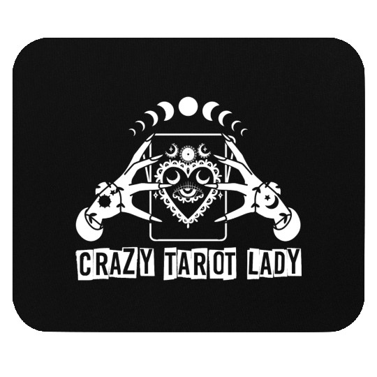 Divination Crazy Tarot Lady Crystal Ball Tarot Mouse Pads