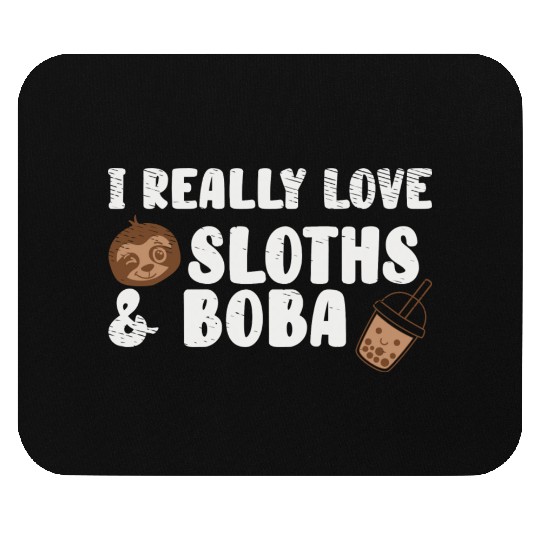 Cute Lazy Sloth Boba Tea Sweet Bubble Tea Mouse Pads