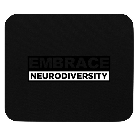 Neurodiversity Embrace ADHD Autism ASD Rainbow Mouse Pads