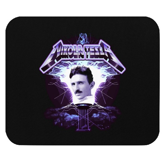 Nikola Tesla Heavy Metal Electricity by gnarly Mouse Pads