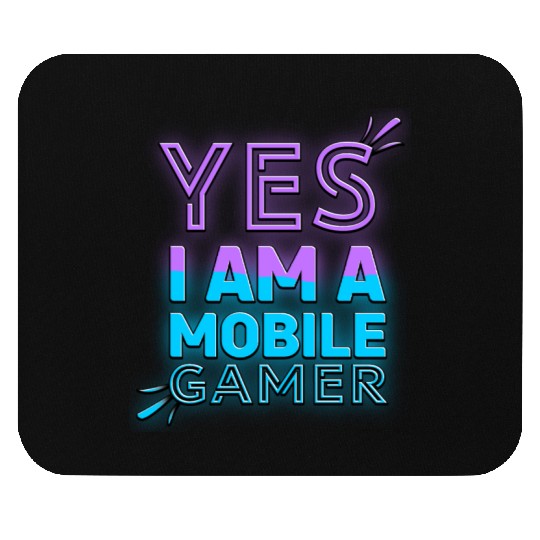 'Yes, I am a Mobile Gamer' - (Blue/Purple) Design Mouse Pads