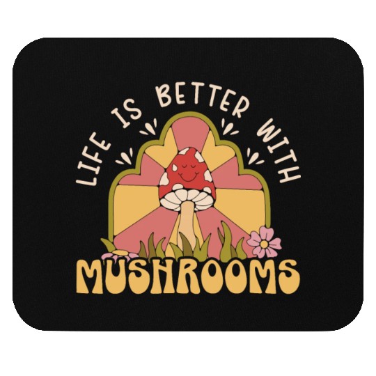 Cottagecore Mushroom Aesthetic Nature Conservation Mouse Pads