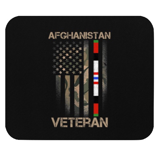 Afghanistan Veteran American US Flag Proud Army Mi Mouse Pads