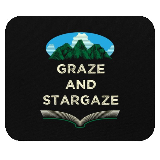 Graze and Stargaze Camping Wildlife Camper Outdoor Mouse Pads