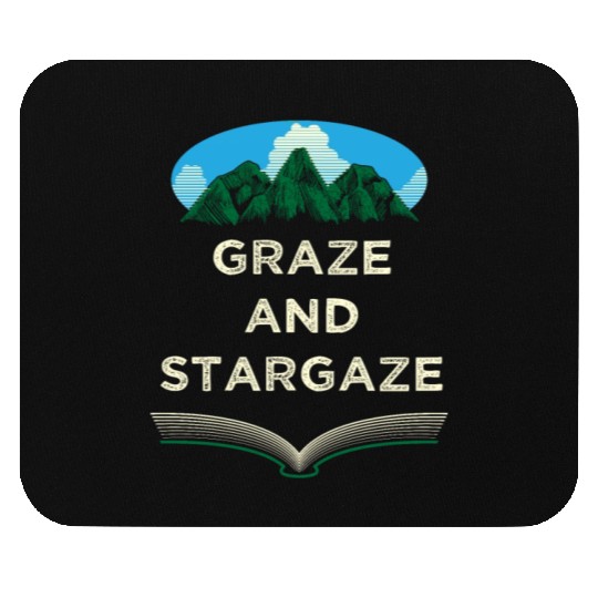 Graze and Stargaze Camping Wildlife Camper Outdoor Mouse Pads