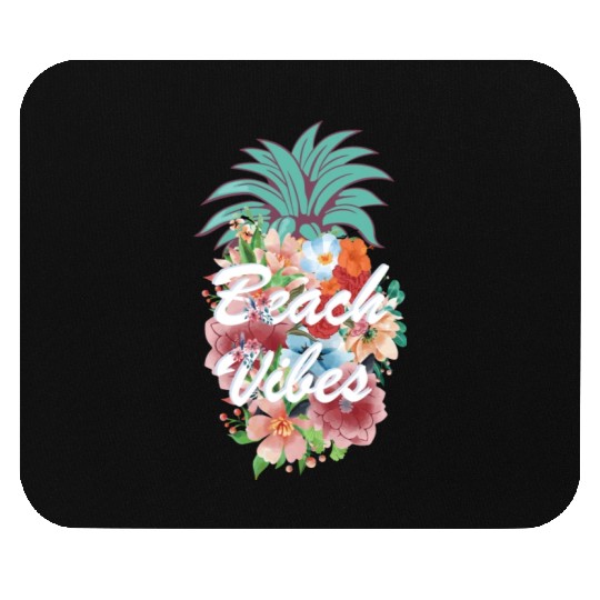 Pineapple Flower Beach Vibes Mouse Pads