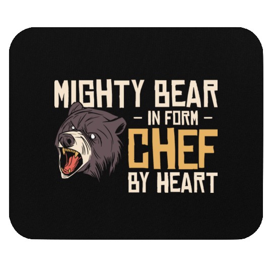 Chef Beast Animal Lover Bear Cooking Meals Mouse Pads