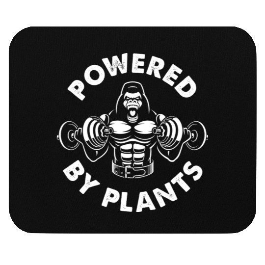 Powered By Plant Gym Mouse Pads