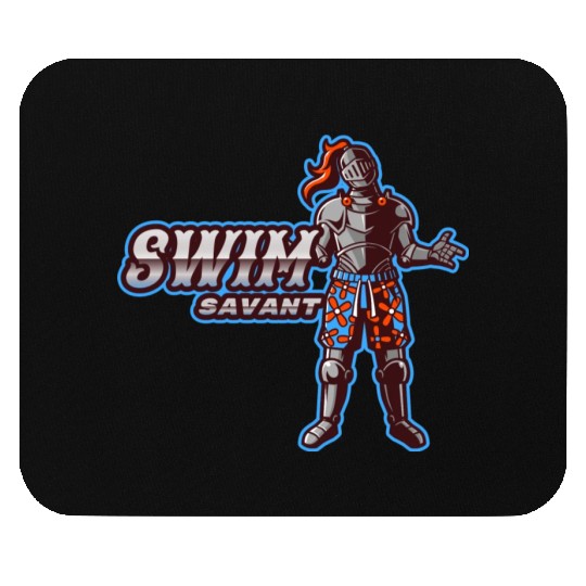 Swim Savant | Knight With Swim Trunks Mouse Pads