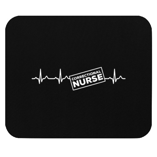 Great Correctional Nurse Heartbeat Design Mouse Pads