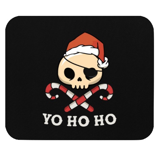 Santa Pirate Funny Christmas - Yo Ho Ho, Pirate Mouse Pads