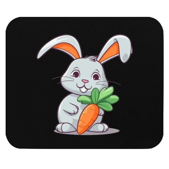 Rabbit Glasses Boys Girls Kids Easter Day Carrot Mouse Pads